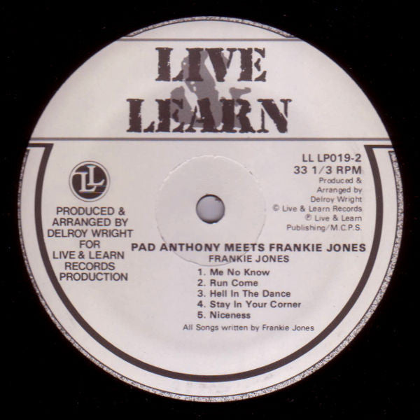 Pad Anthony & Frankie Jones (2) : Hell In The Dance (LP, Album)