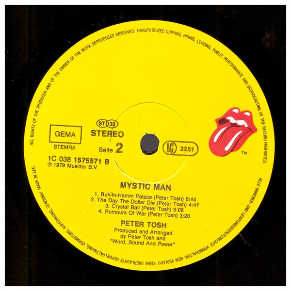 Peter Tosh ~ Mystic Man (Vinyl) - Djungel & Jazz