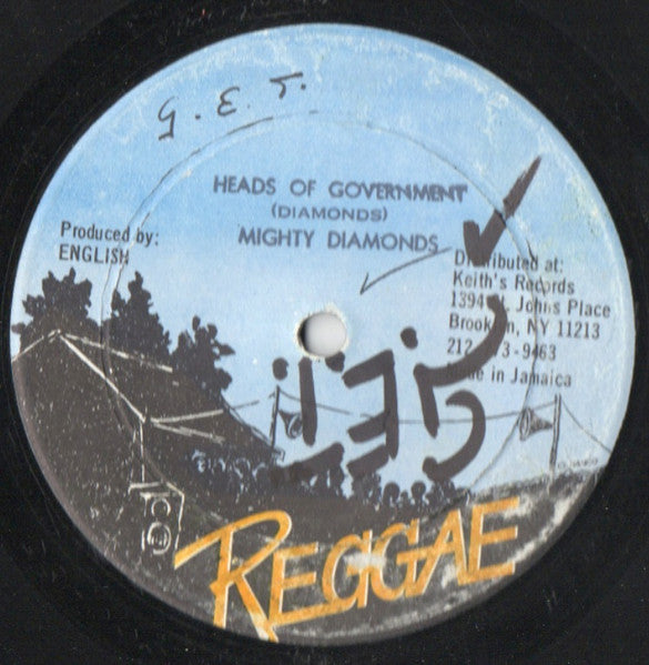 The Mighty Diamonds : Heads Of Government (12")