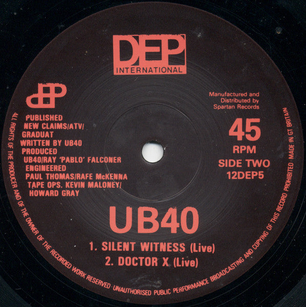 UB40 : So Here I Am (12", Single)