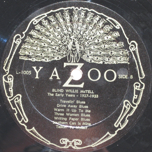Blind Willie McTell ~ The Early Years  (1927-1933) (Vinyl) - Djungel & Jazz