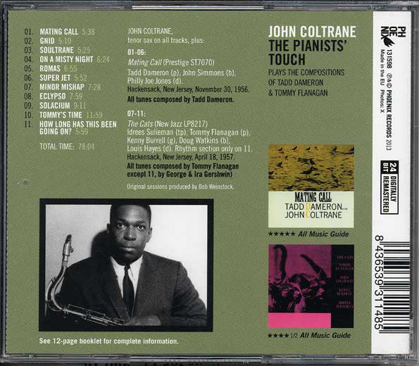 John Coltrane ~ The Pianists' Touch - Plays The Compositions Of Tadd Dameron & Tommy Flanagan (Vinyl) - Djungel & Jazz