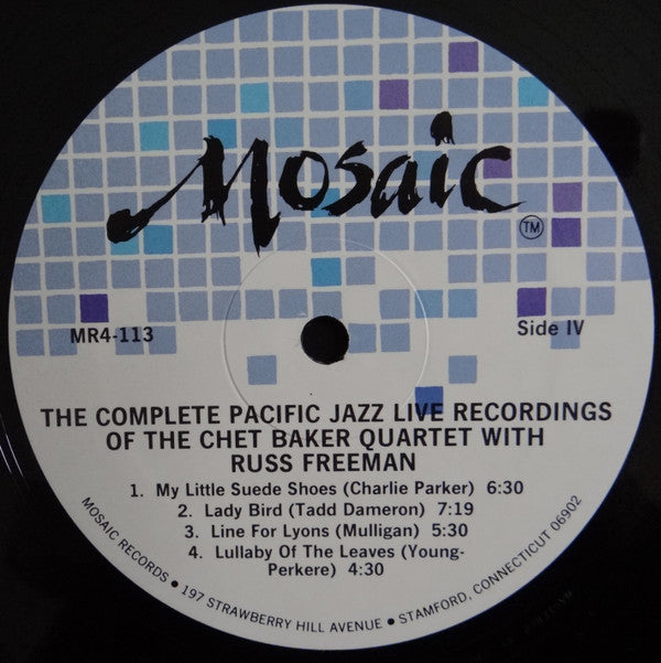 Chet Baker Quartet With Russ Freeman ~ The Complete Pacific Jazz Live Recordings Of The Chet Baker Quartet With Russ Freeman (Vinyl) - Djungel & Jazz