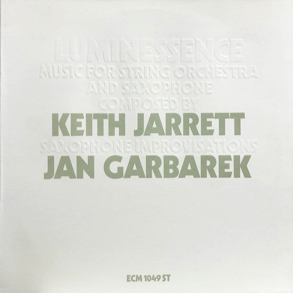 Keith Jarrett / Jan Garbarek ~ Luminessence (Vinyl) - Djungel & Jazz