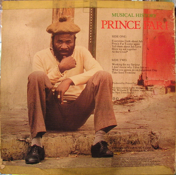 Prince Far I : Musical History (LP, Album)
