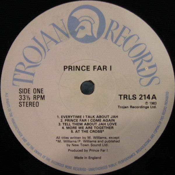Prince Far I : Musical History (LP, Album)