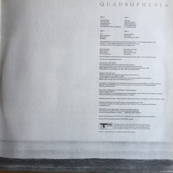 The Who ~ Quadrophenia (Vinyl) - Djungel & Jazz