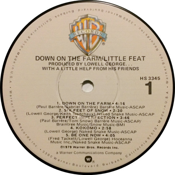 Little Feat ~ Down On The Farm (Vinyl) - Djungel & Jazz