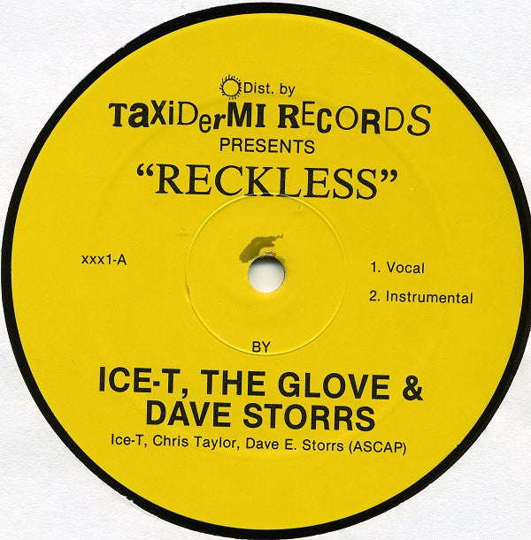 Ice-T, The Glove* & Dave Storrs* : Reckless / Tebitan Jam (12")