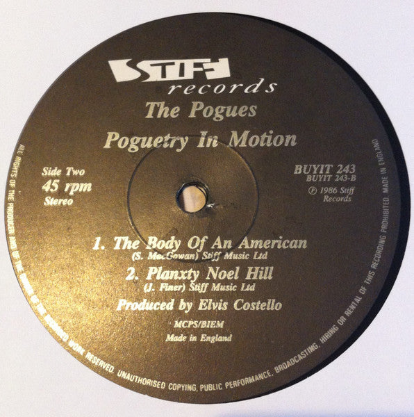 The Pogues ~ Poguetry In Motion (Vinyl) - Djungel & Jazz