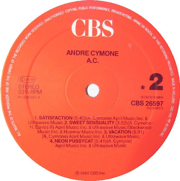André Cymone ~ A.C. (Vinyl) - Djungel & Jazz