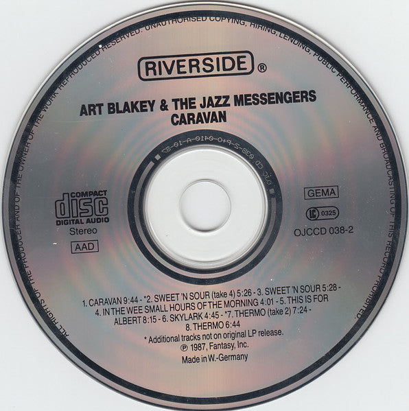 Art Blakey & The Jazz Messengers ~ Caravan (Vinyl) - Djungel & Jazz