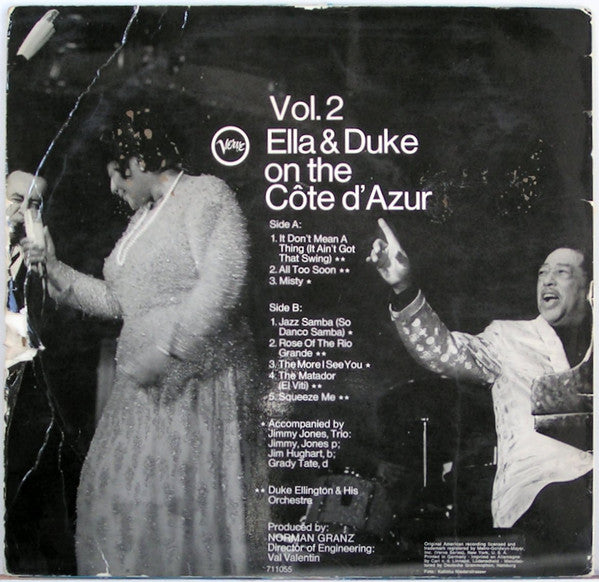 Ella Fitzgerald / Duke Ellington ~ Ella & Duke At The Côte D'Azur Vol.2 (Vinyl) - Djungel & Jazz