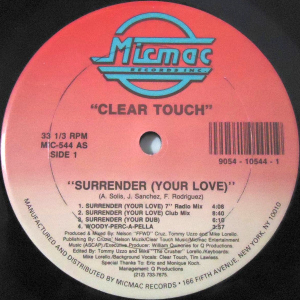 Clear Touch ~ Surrender (Your Love) (Vinyl) - Djungel & Jazz