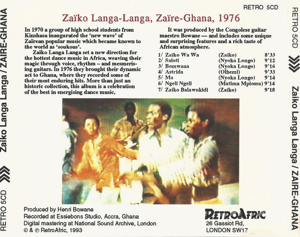 Orchèstre Zaïko Langa-Langa ~ Zaïre-Ghana (Vinyl) - Djungel & Jazz
