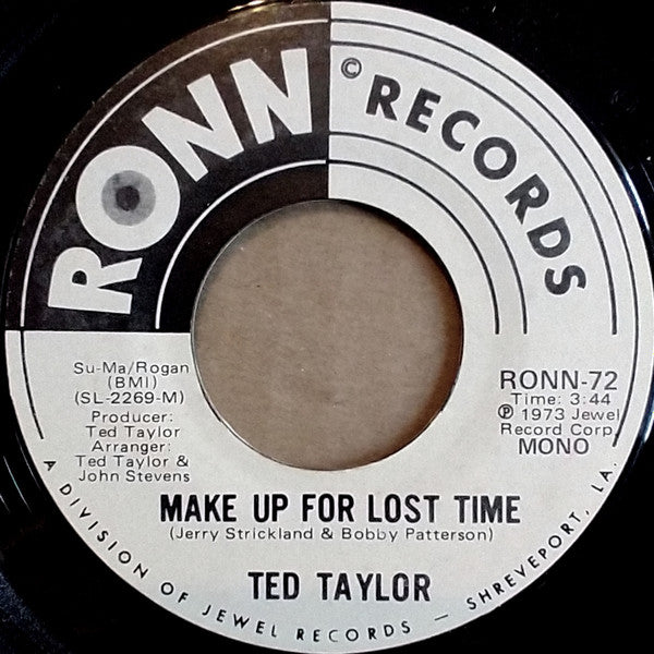 Ted Taylor ~ Make Up For Lost Time (Vinyl) - Djungel & Jazz