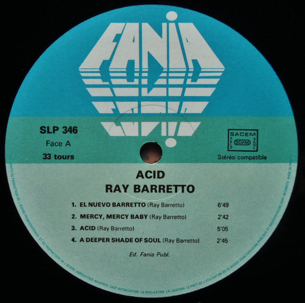 Ray Barretto : Acid (LP, Album, RE)