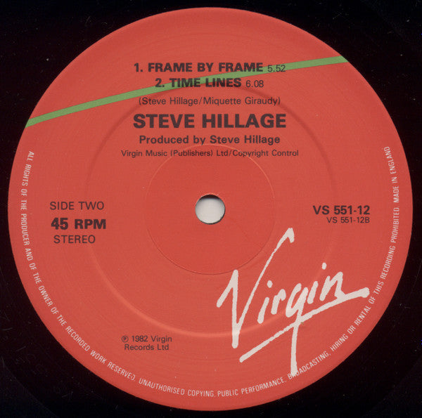 Steve Hillage ~ Alone (Vinyl) - Djungel & Jazz