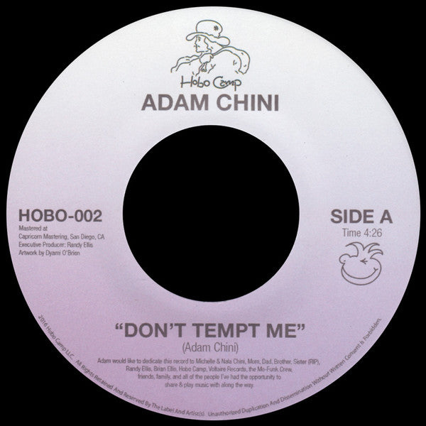 Adam Chini ~ Don't Tempt Me / Let The Night Slip Away (Vinyl) - Djungel & Jazz