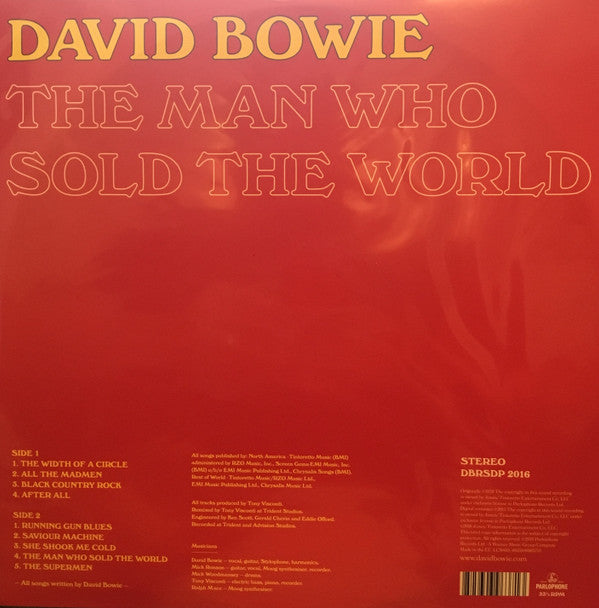 David Bowie ~ The Man Who Sold The World (Vinyl) - Djungel & Jazz