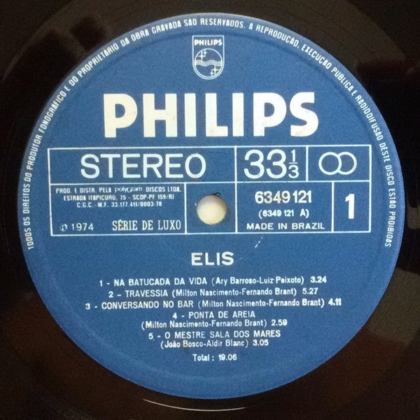 Elis Regina : Elis (LP, Album, RE, Gat)