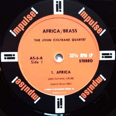 The John Coltrane Quartet ~ Africa / Brass (Vinyl) - Djungel & Jazz