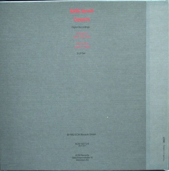 Keith Jarrett : Concerts (3xLP, Album + Box)