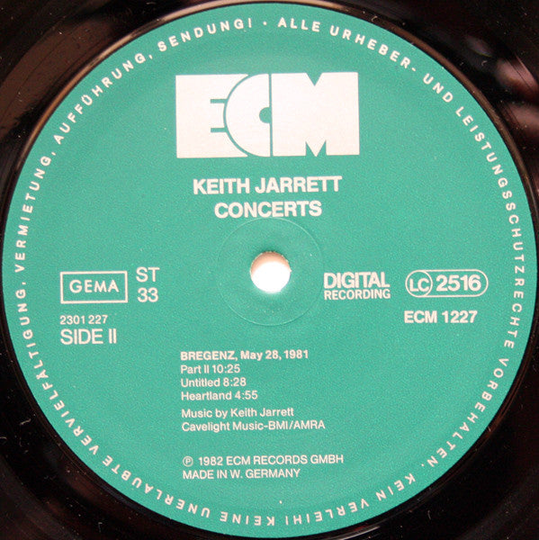 Keith Jarrett : Concerts (3xLP, Album + Box)