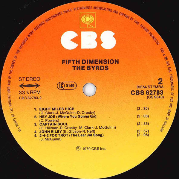 The Byrds ~ Fifth Dimension (Vinyl) - Djungel & Jazz