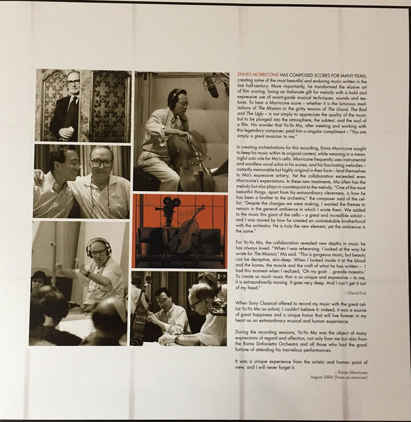 Yo-Yo Ma, Ennio Morricone ~ Yo-Yo Ma Plays Ennio Morricone (Vinyl) - Djungel & Jazz