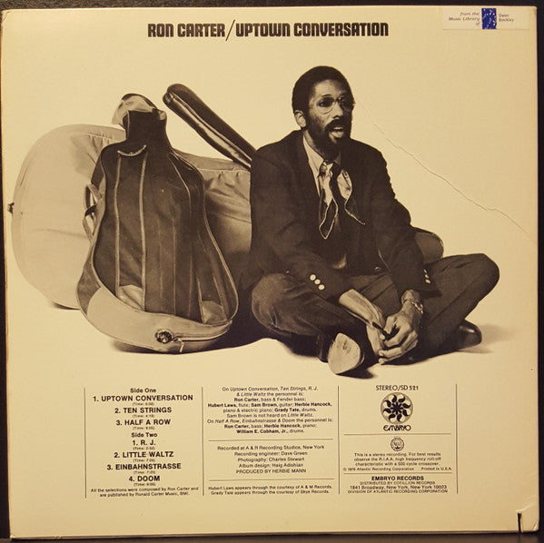 Ron Carter ~ Uptown Conversation (Vinyl) - Djungel & Jazz