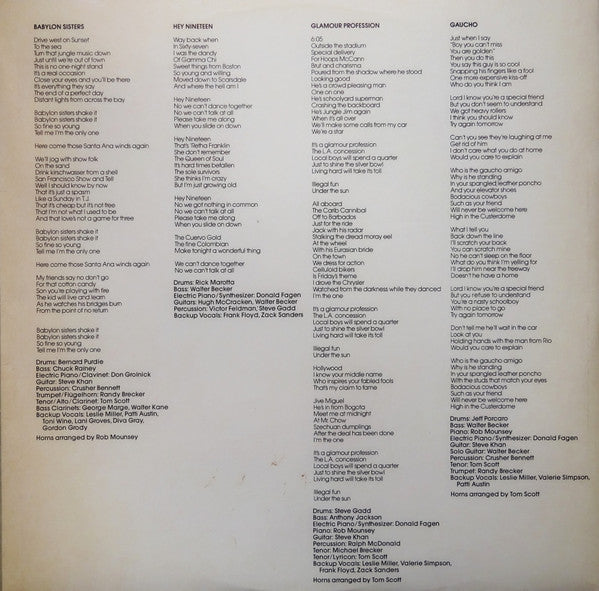 Steely Dan ~ Gaucho (Vinyl) - Djungel & Jazz