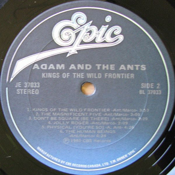 Adam And The Ants : Kings Of The Wild Frontier (LP, Album)