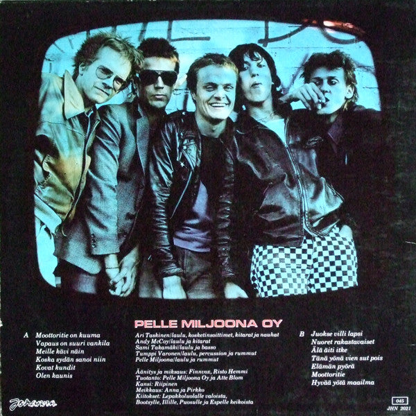 Pelle Miljoona Oy : Moottoritie On Kuuma (LP, Album, Jea)