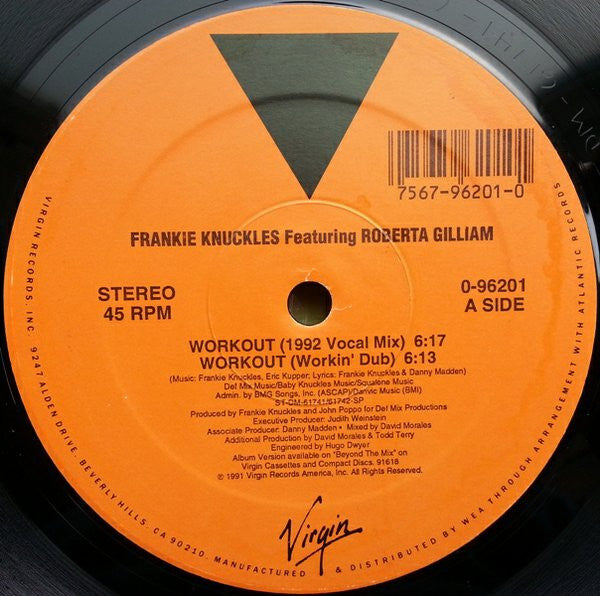 Frankie Knuckles Featuring Roberta Gilliam ~ Workout (Vinyl) - Djungel & Jazz