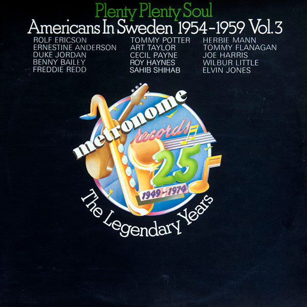 Various ~ Plenty Plenty Soul - Americans In Sweden 1954-1959 Vol. 3 (Vinyl) - Djungel & Jazz
