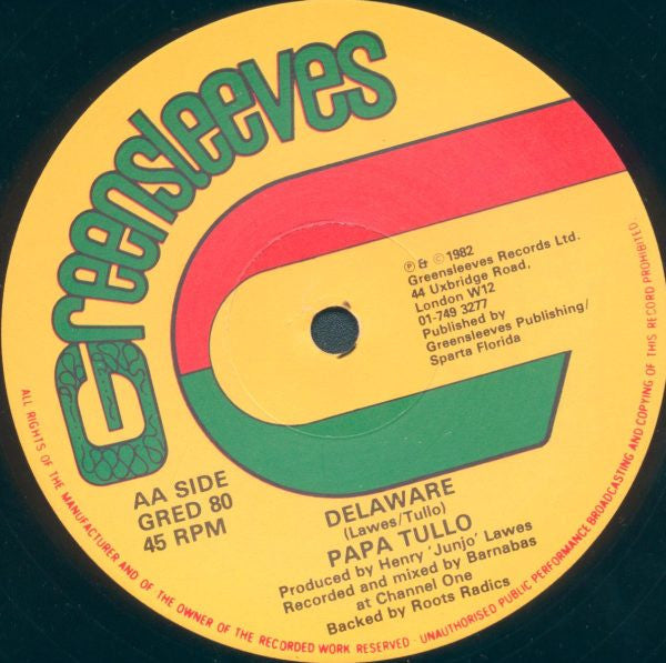 Barrington Levy / Papa Tullo ~ Tomorrow Is Another Day / Delaware (Vinyl) - Djungel & Jazz