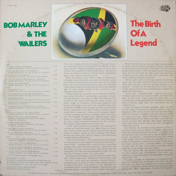 Bob Marley & The Wailers : The Birth Of A Legend (2xLP, Comp)