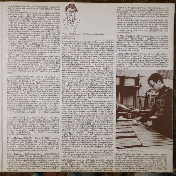 Rainer Kuisma ~ Rainer Kuisma, Slagverk (Vinyl) - Djungel & Jazz