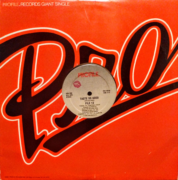 File 13 : Taste So Good (12", Single, 250)