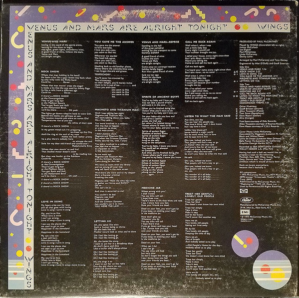 Wings  ~ Venus And Mars (Vinyl) - Djungel & Jazz