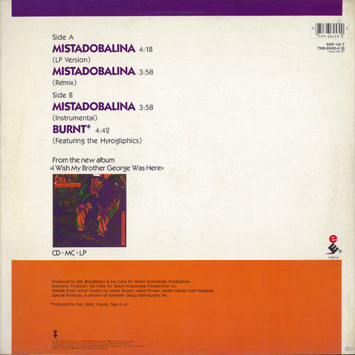Del Tha Funkee Homosapien ~ Mistadobalina (Vinyl) - Djungel & Jazz