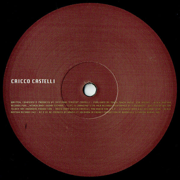 Cricco Castelli : Life Is Changing (12")
