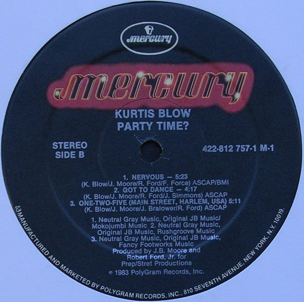 Kurtis Blow : Party Time? (LP, Album)