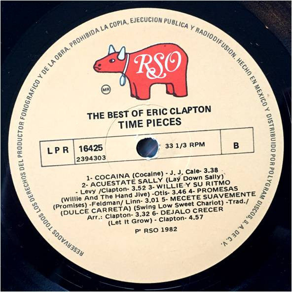 Eric Clapton : Time Pieces - The Best Of Eric Clapton (LP, Comp)