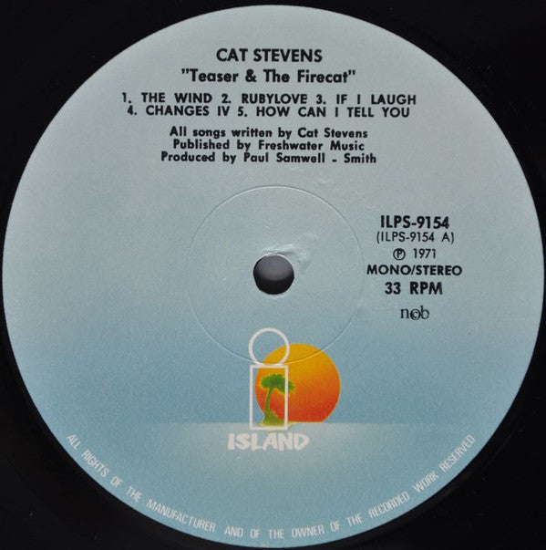 Cat Stevens ~ Teaser And The Firecat (Vinyl) - Djungel & Jazz