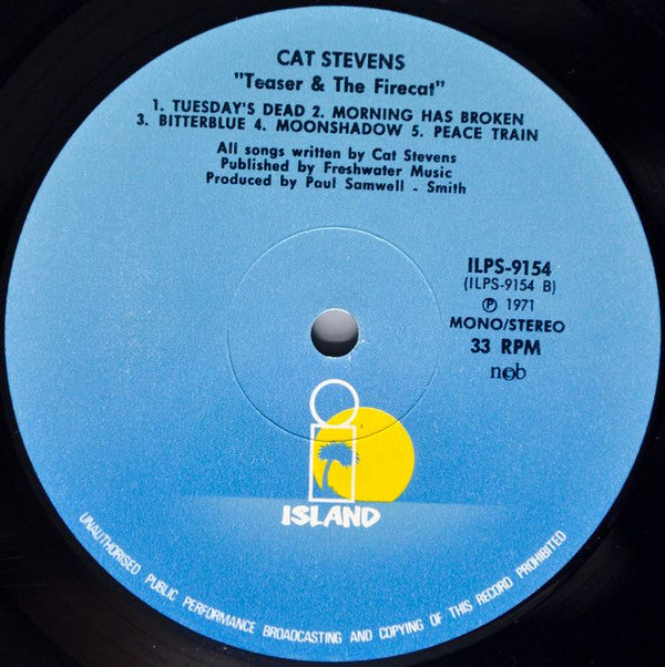 Cat Stevens ~ Teaser And The Firecat (Vinyl) - Djungel & Jazz