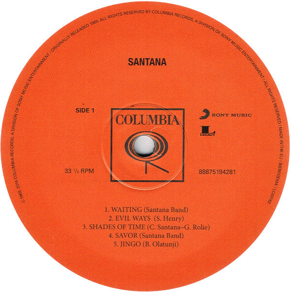 Santana ~ Santana (Vinyl) - Djungel & Jazz