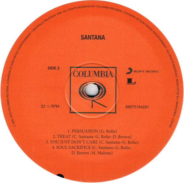 Santana ~ Santana (Vinyl) - Djungel & Jazz