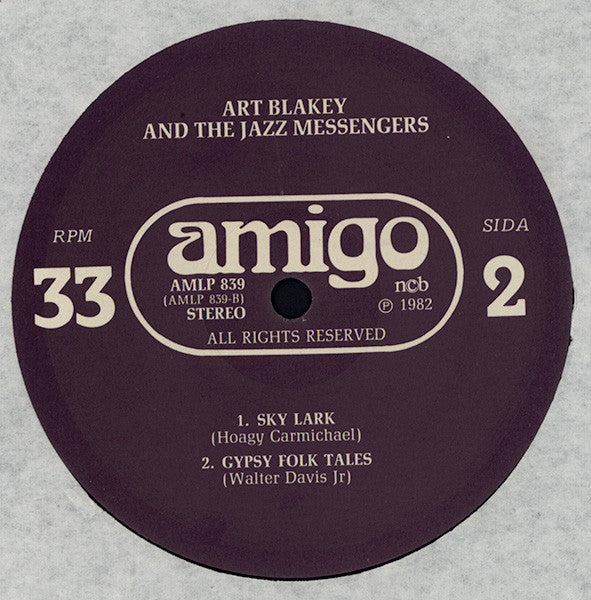 Art Blakey And The Jazz Messengers Featuring Wynton Marsalis And Bobby Watson  ~ Art Blakey In Sweden (Vinyl) - Djungel & Jazz